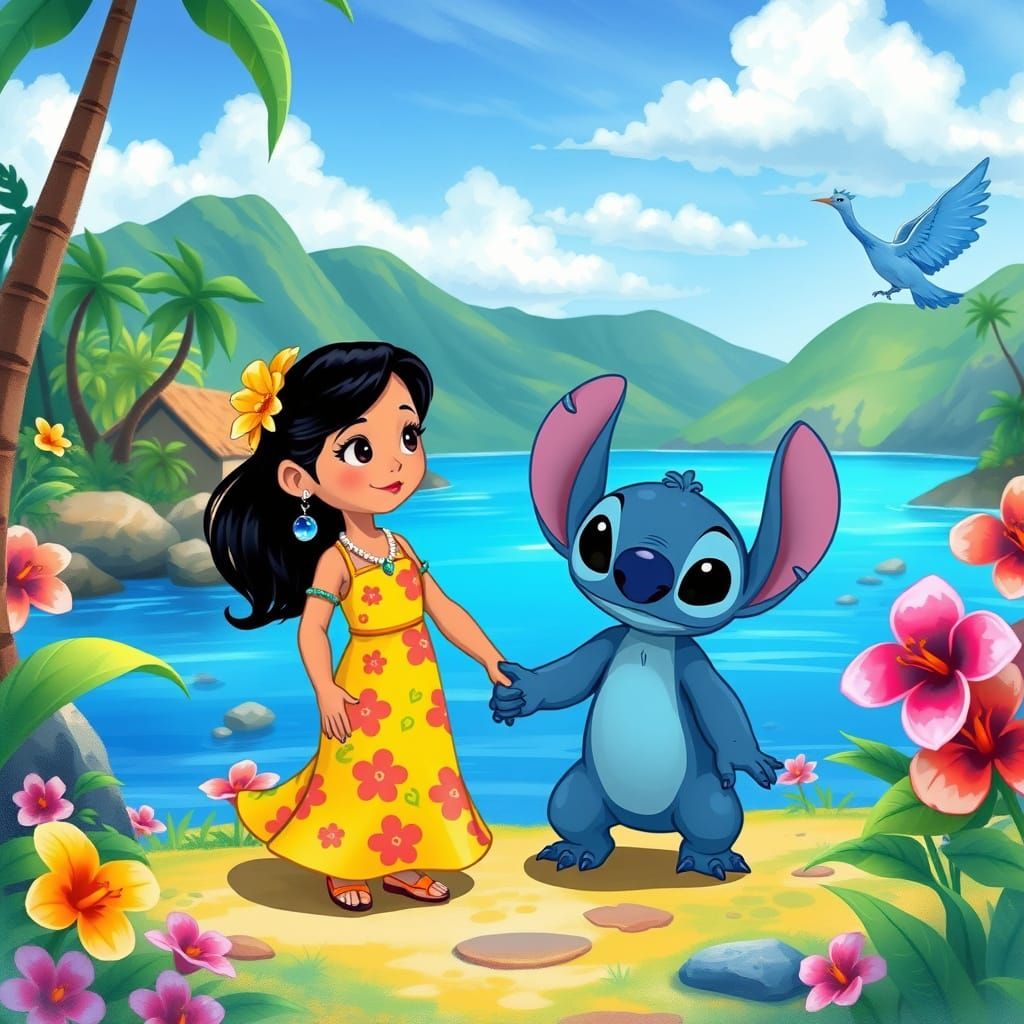 Lilo and Stitch in Hawaii, Disney Style
