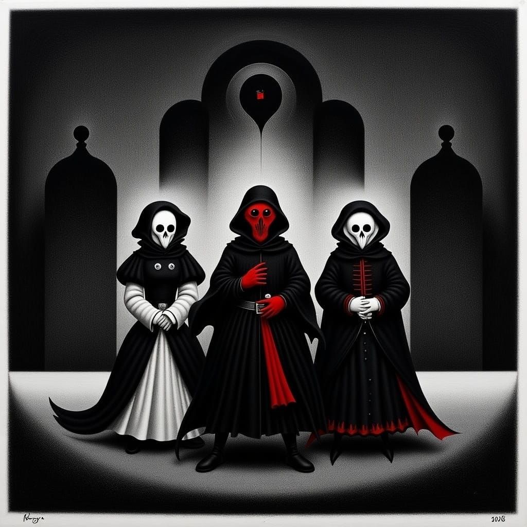 Evil Medieval Scene of Doom and Gloom