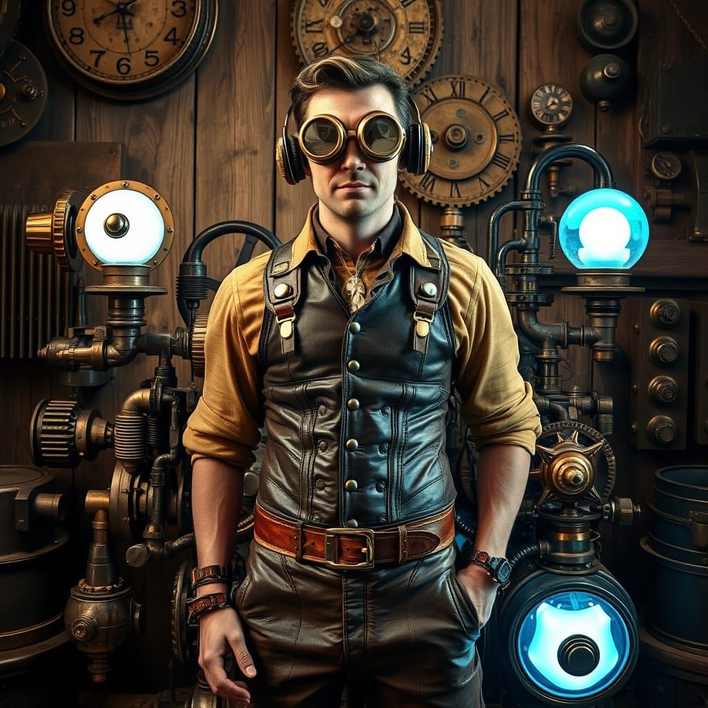 Steampunk Inventor Reveals Ingenious Gears and Aether-Filled...
