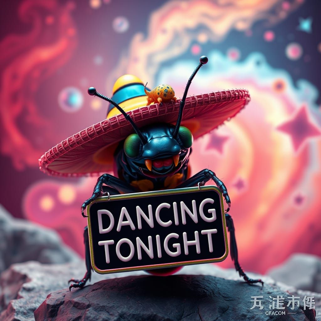 Comedy Cockchafer and Tardigrade in Anime Style