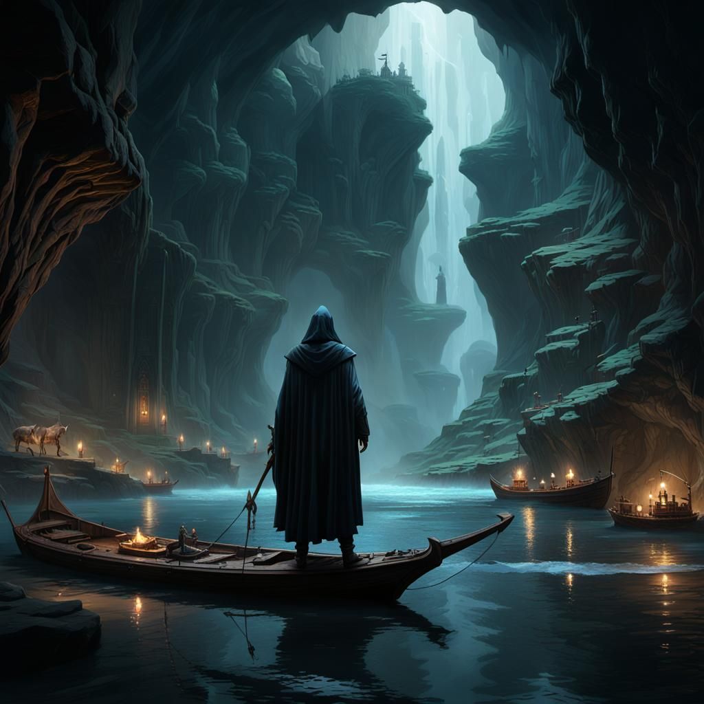 River of Souls: Dark Fantasy Concept Art