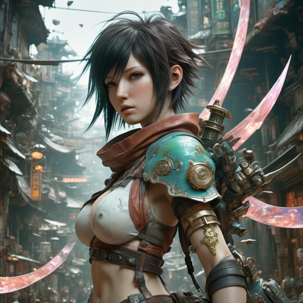 Yuffie Kisaragi Fantasy Art in 8k