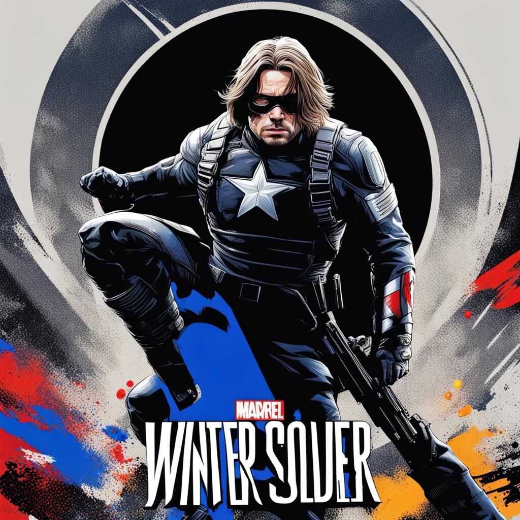 Hyperrealistic Winter Soldier Concept Art