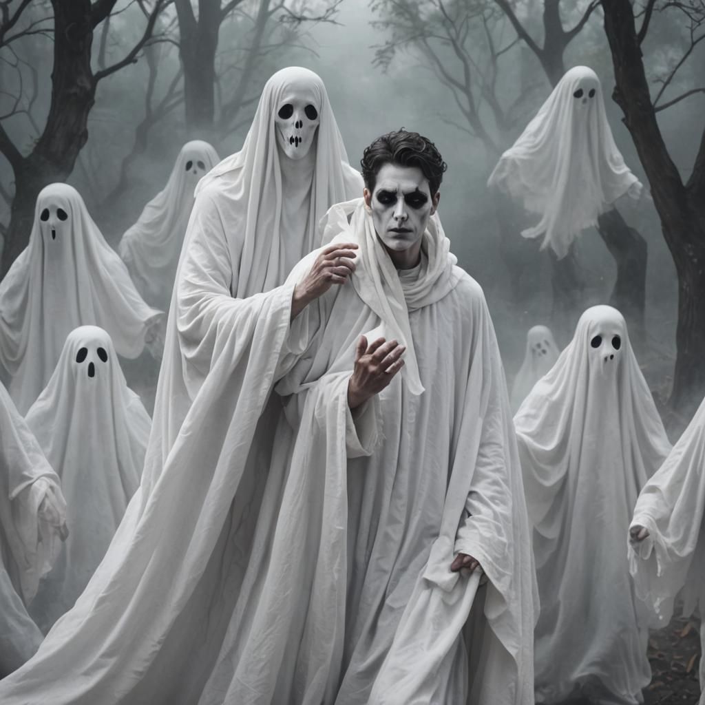 Ethereal Male Ghostly Apparition in Spectral Form