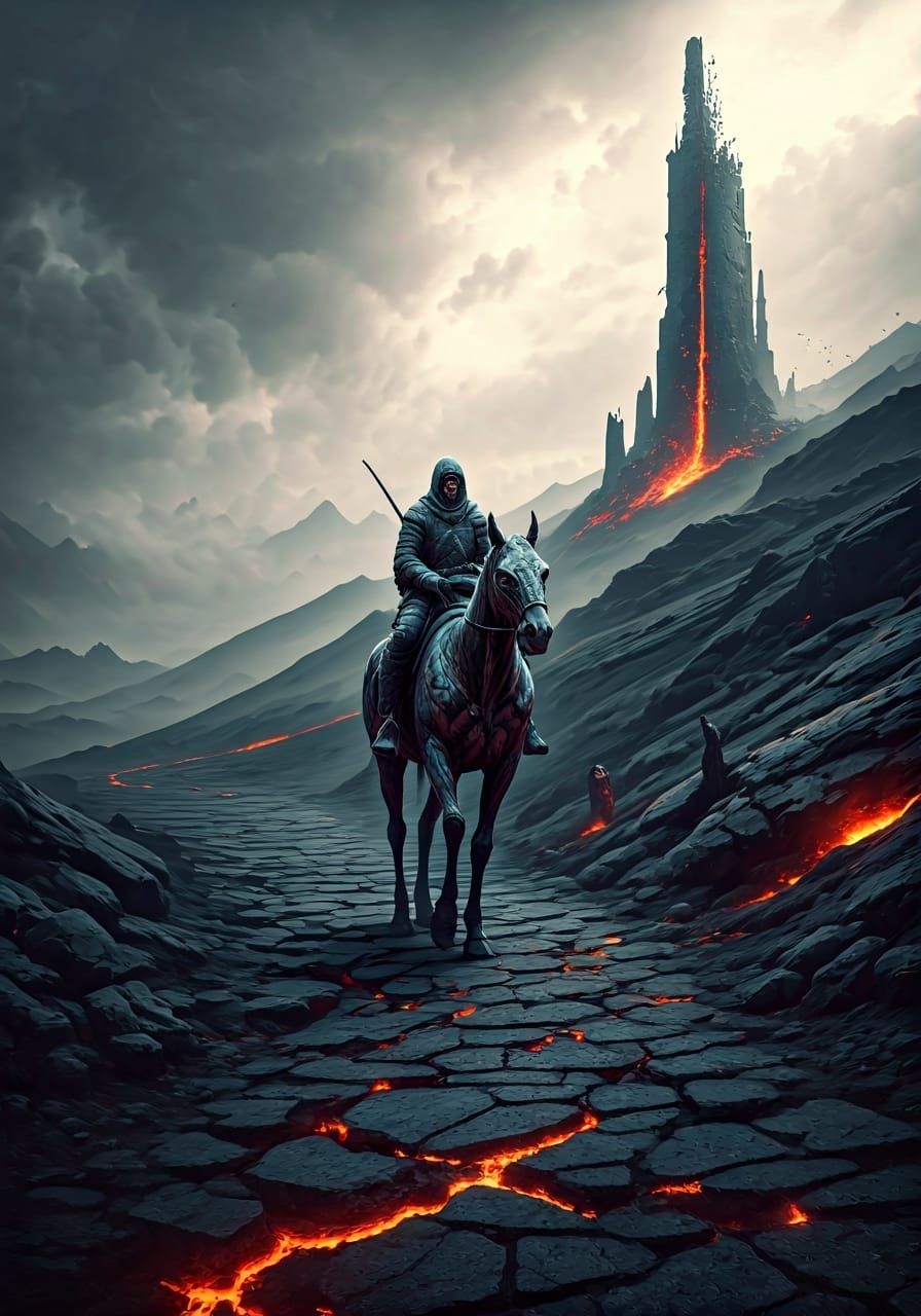 Cinematic Wanderer on Mutated Mount: Post-Apocalyptic Sojour...