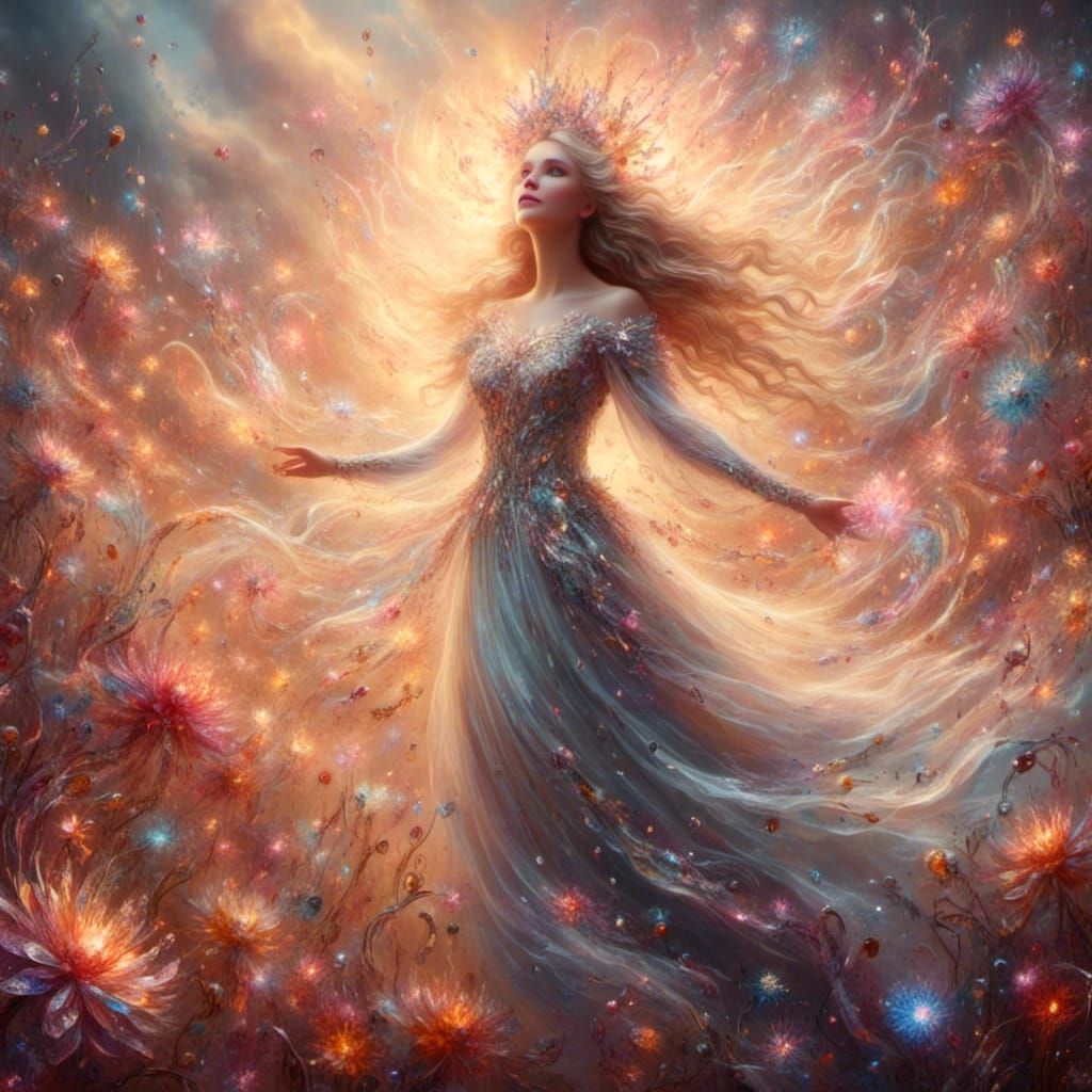 Glinda the Good Witch in Dreamy Fairy Tale Portrait