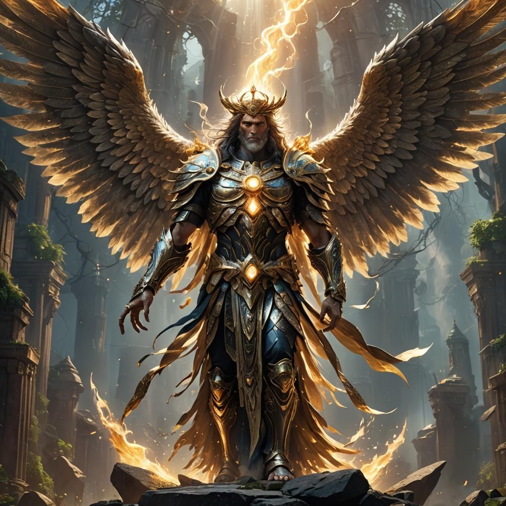 Shining Holy Seraph Atronoch: Fantasy Concept Art