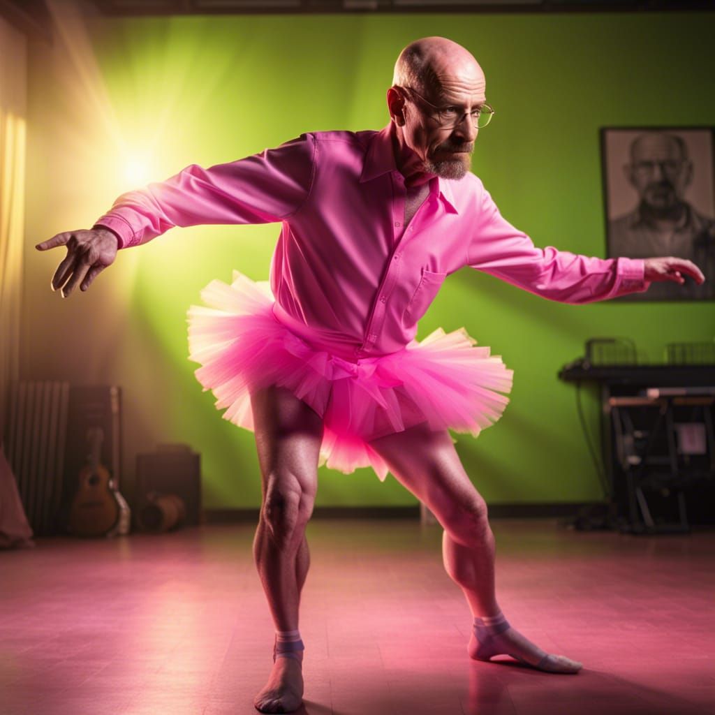 Hyperrealistic Walter White Dances in Leotard