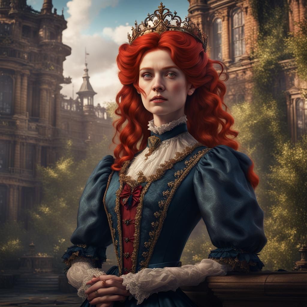 Victorian Era: Young British Queen, Detailed Matte Painting