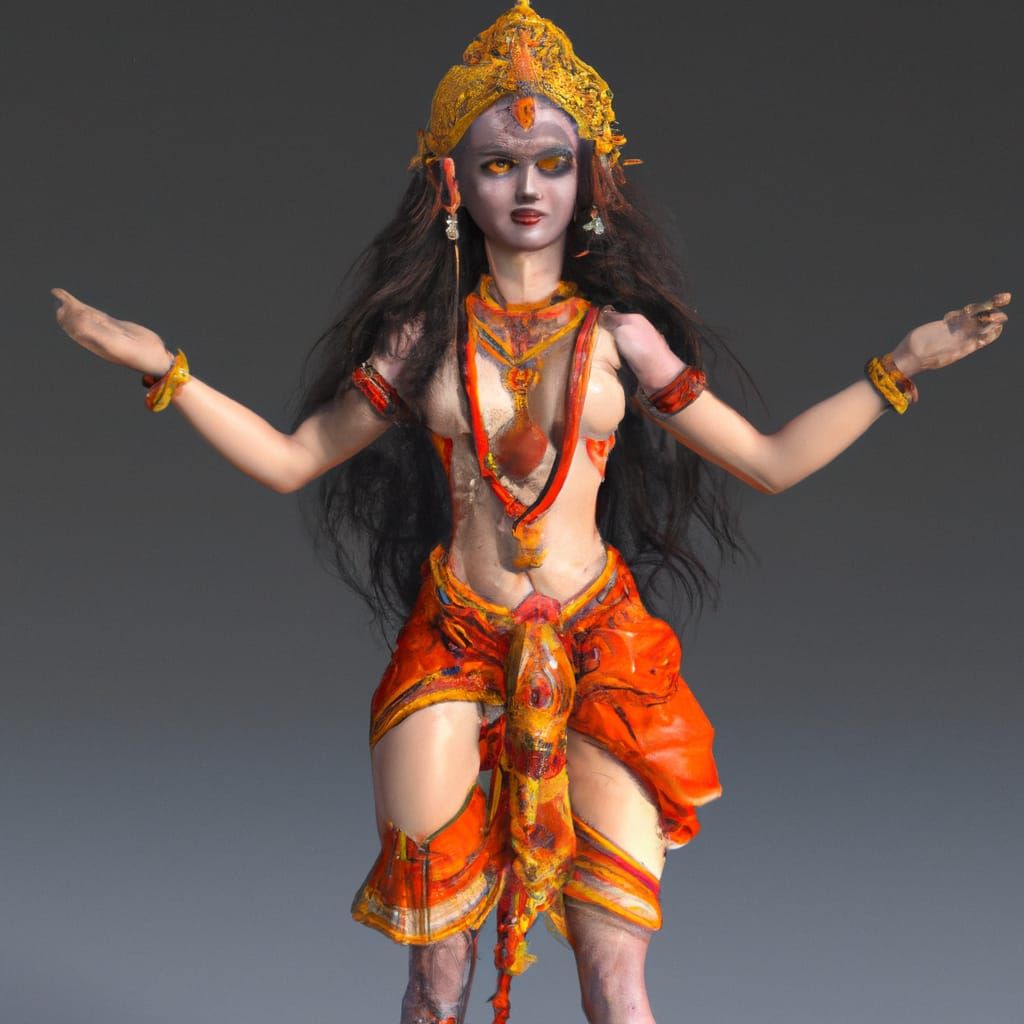 Mystical Render of Hindu Goddess Kali