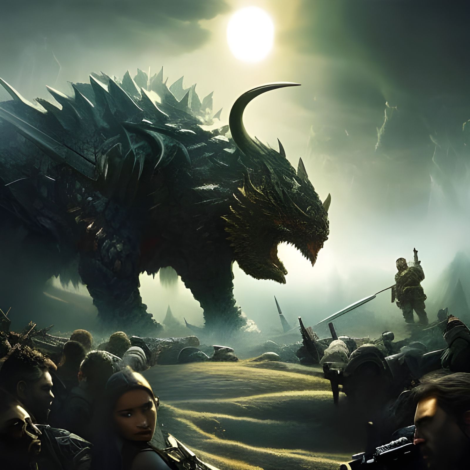 Epic War Aftermath in Hyperdetailed Digital Art