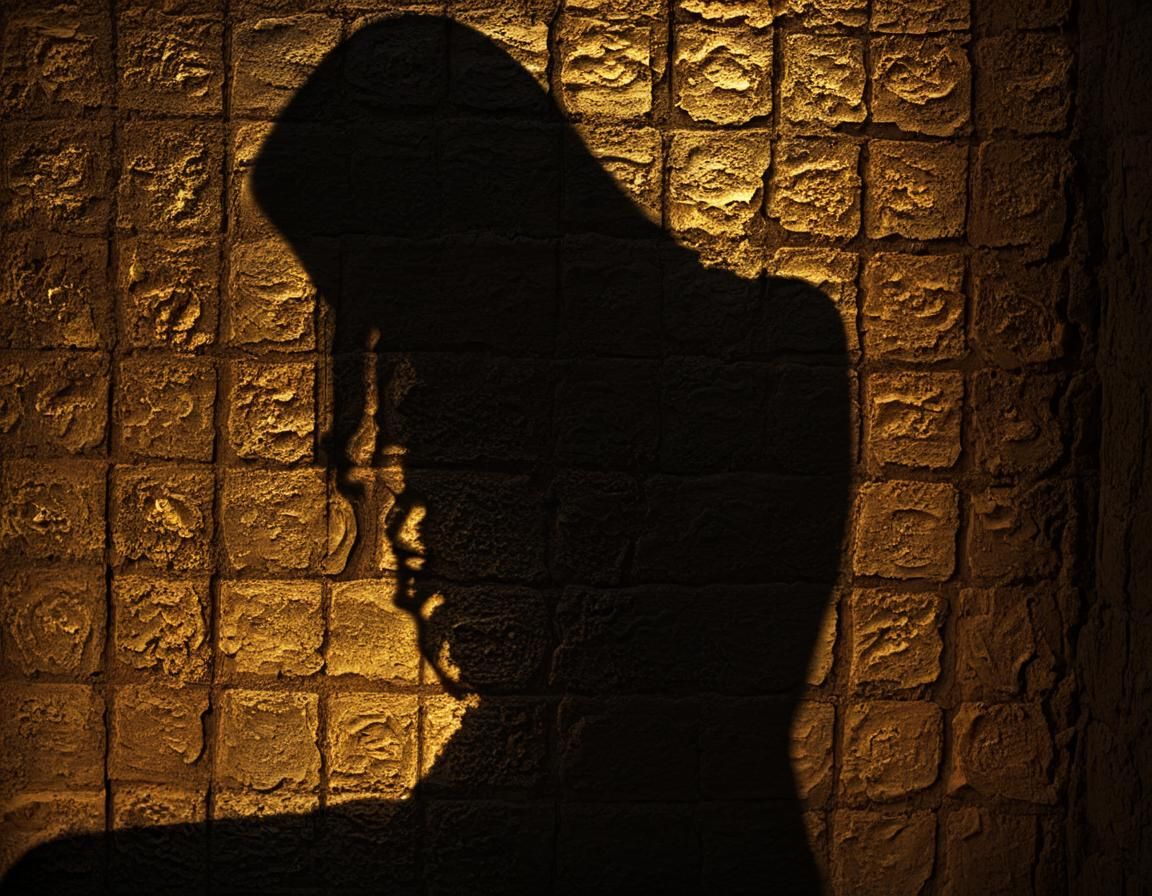 Liquified Shadow Being in Photogrammic Style