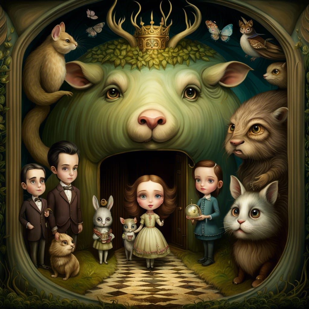 Narnia Reimagined: Detailed Watercolor Storybook Art