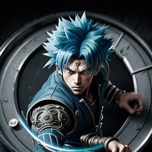 Hyperrealistic Valt Aoi Beyblade Character