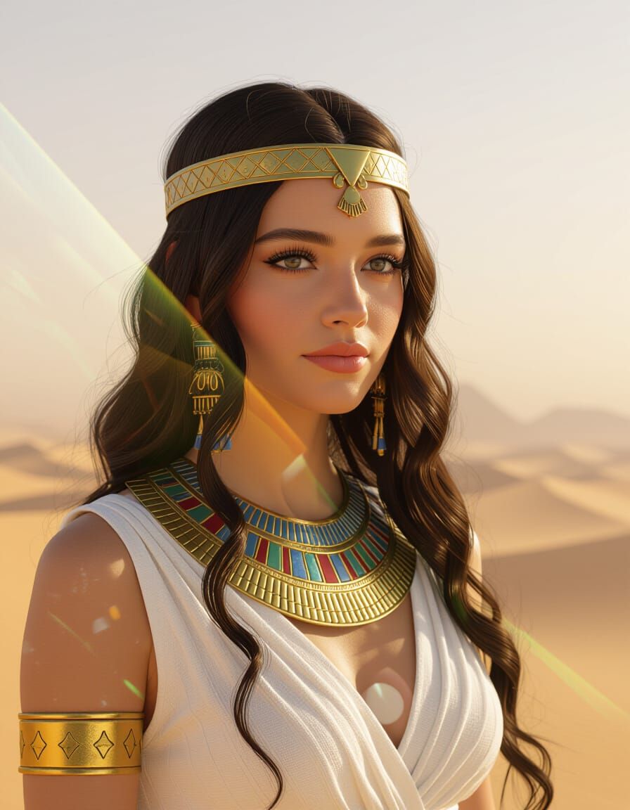 Fantasy Princess of Ancient Egypt in 3D Animation