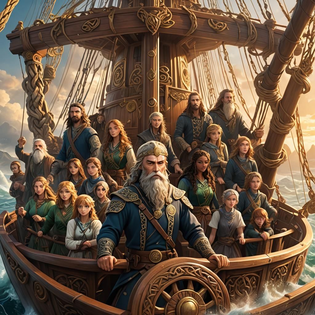 Fitan's Voyage: Celtic Mythology in 3D Anime Art