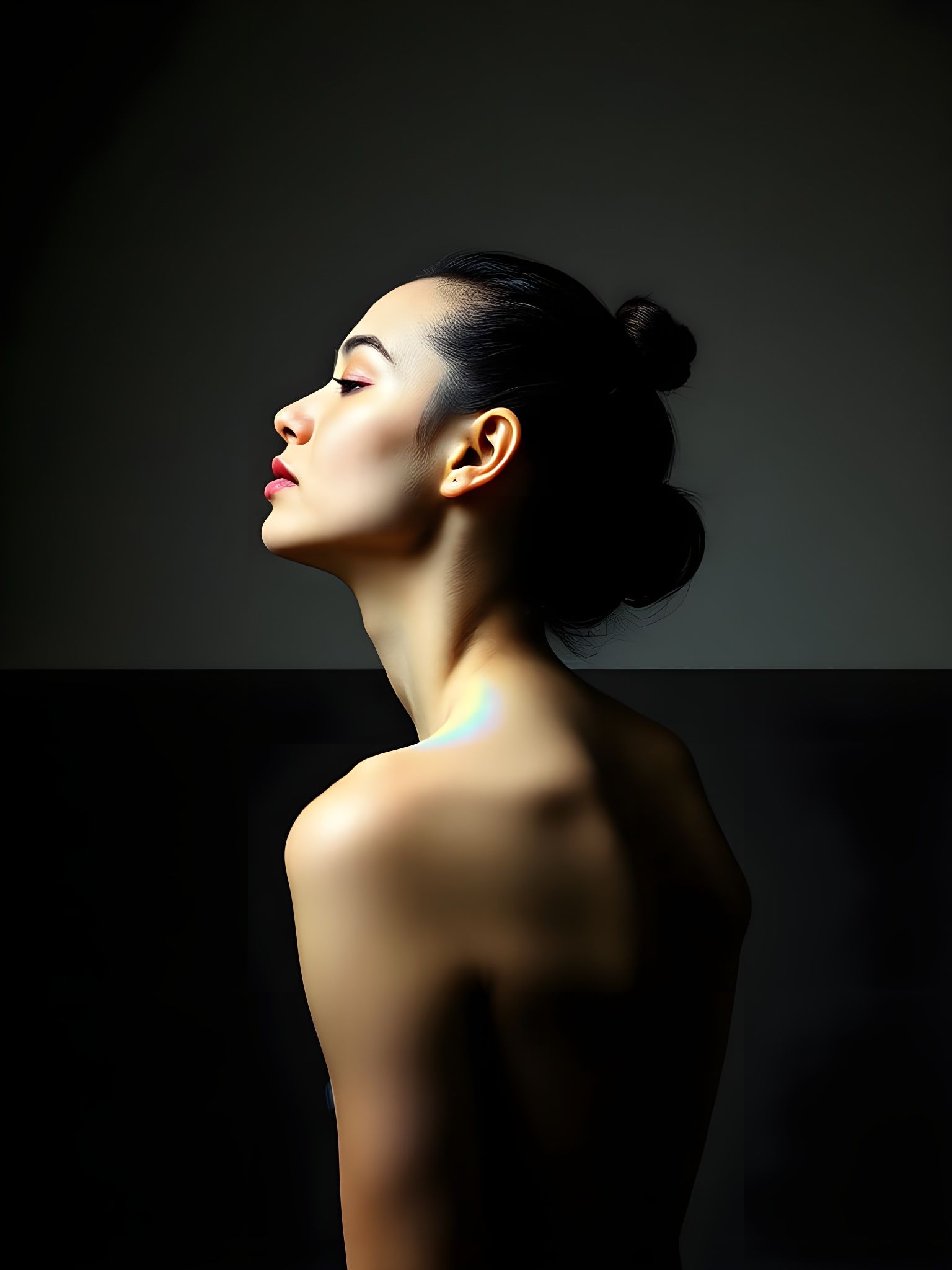 Surreal Automatism Collage with Opalescent Transposition