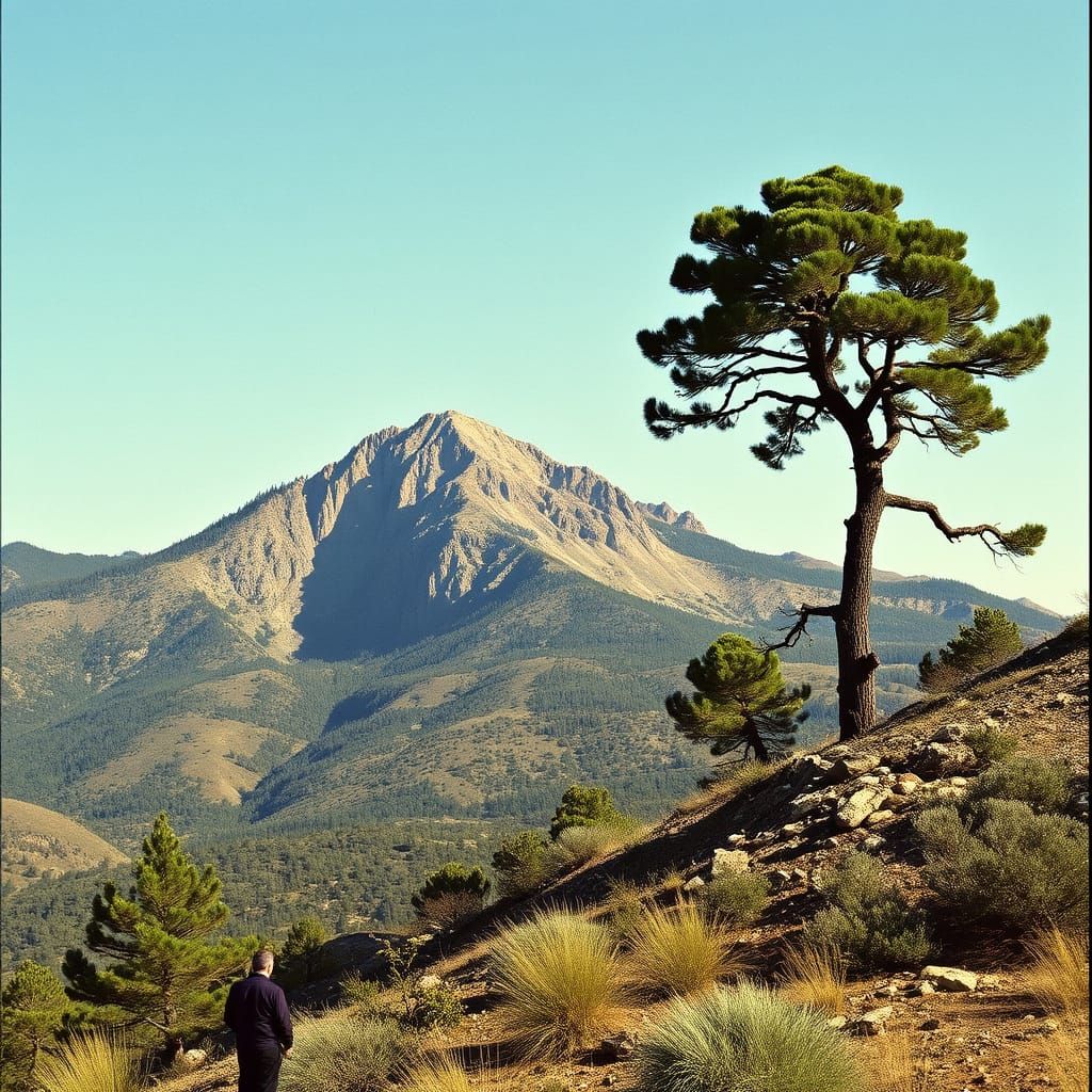Billy the Mountain and Ethell the Tree Postcard