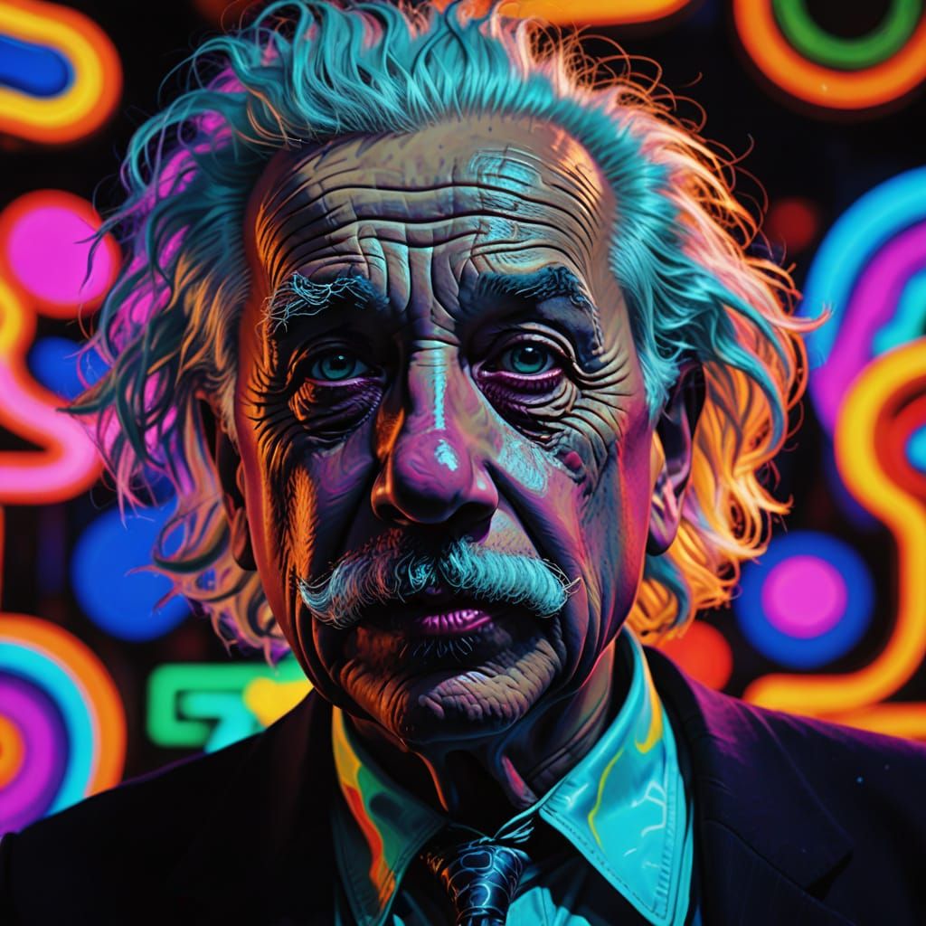 Psychedelic Einstein in Las Vegas