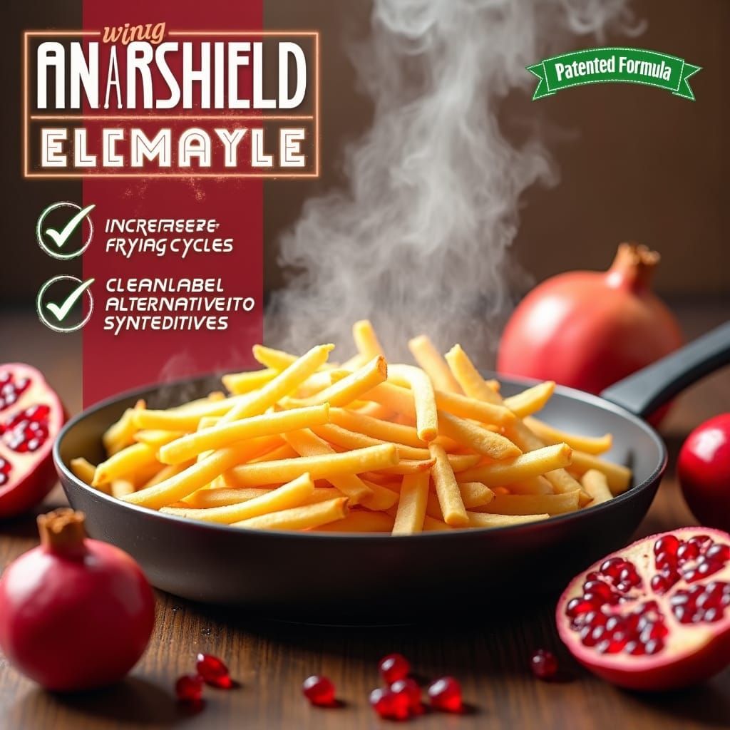 Golden French Fries Cooked with Natural Pomegranate Anarshie...