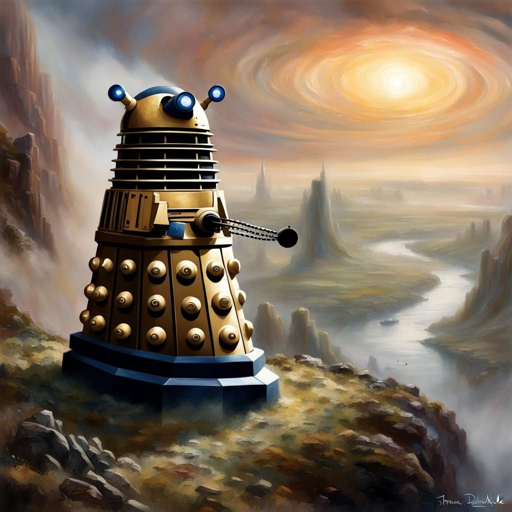 Skaro: Dalek Homeworld in Ethereal Fantasy Style