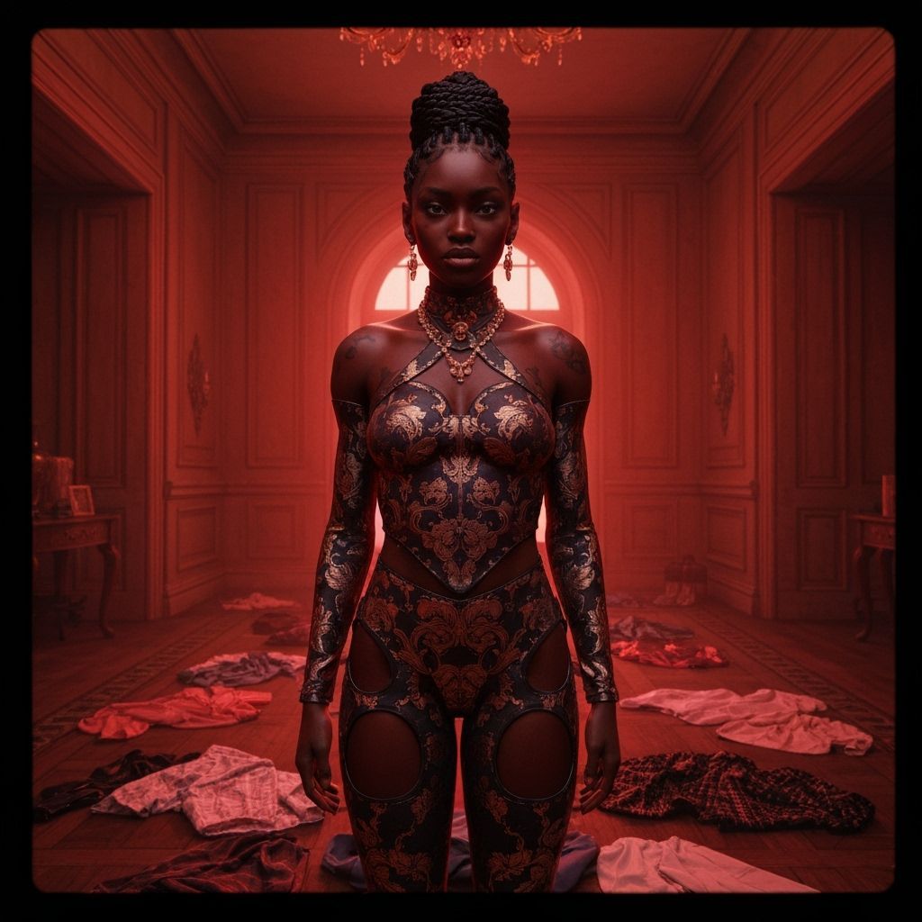 Dystopian Baroque Beauty in Renaissance Interior