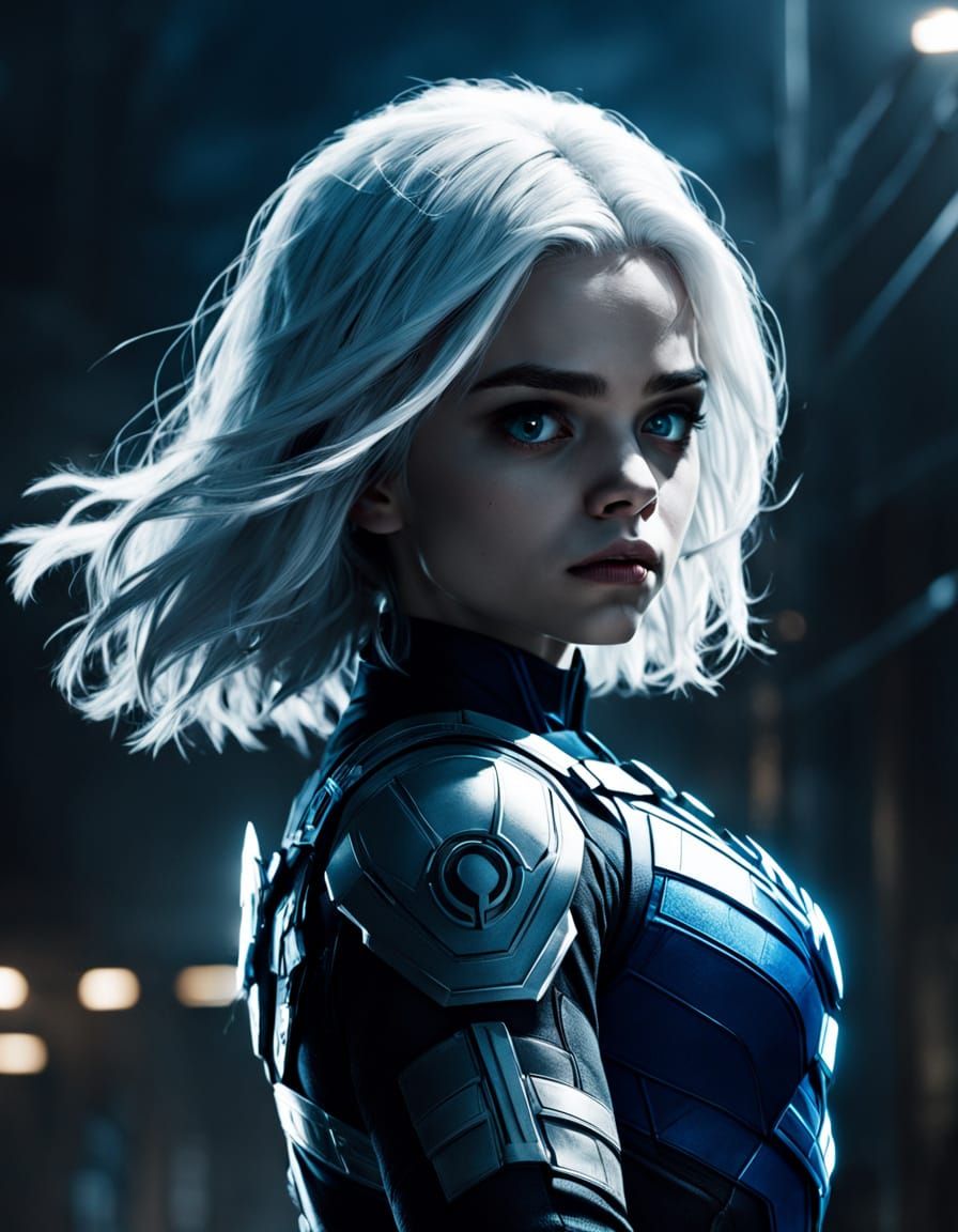 Marvel's Rogue in Cinematic Comic Book Style