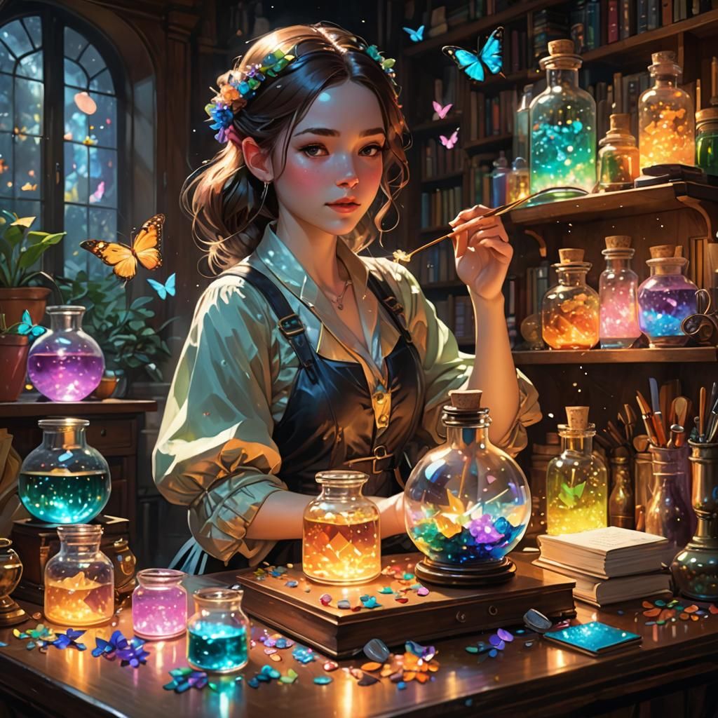 Rainbow Potions and Fairy Dust in Digital Art