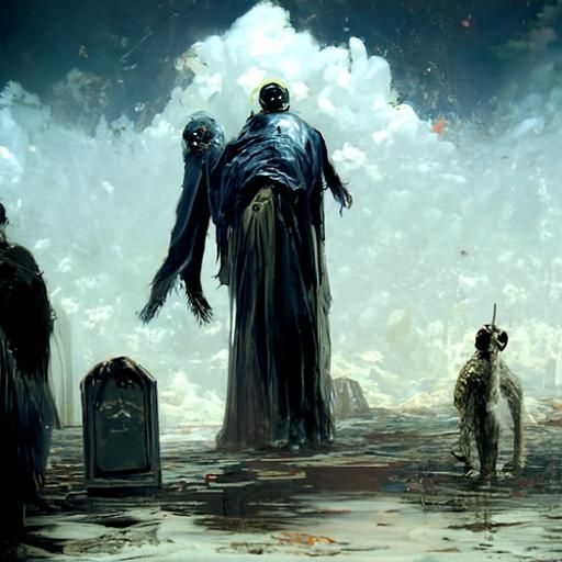 Horrific Afterlife Scene Inspired by Doré