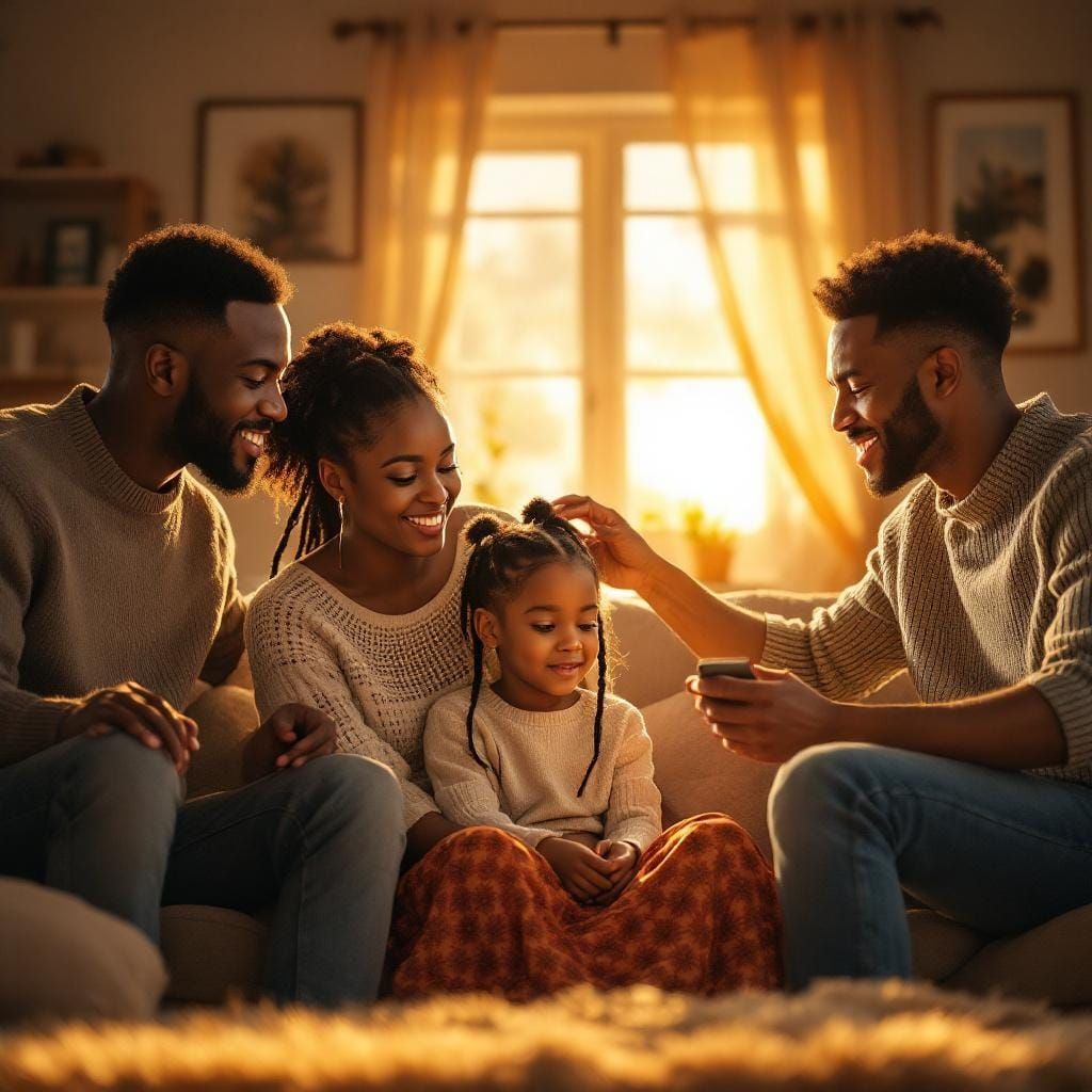 Interracial Family: Learning Braiding in Digital Realism