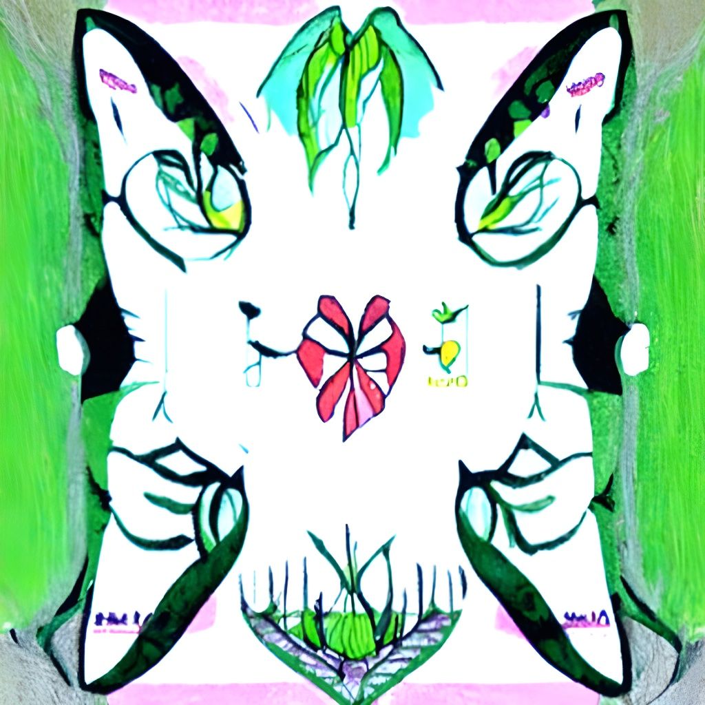 Coloring Page: Cats in Audrey Kawasaki Style