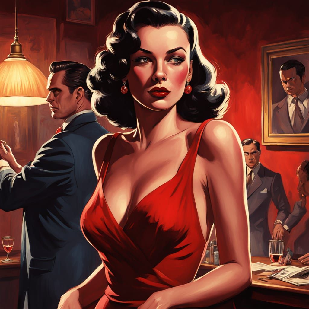 Pulp Art Novel Cover: Jazz Club Murder