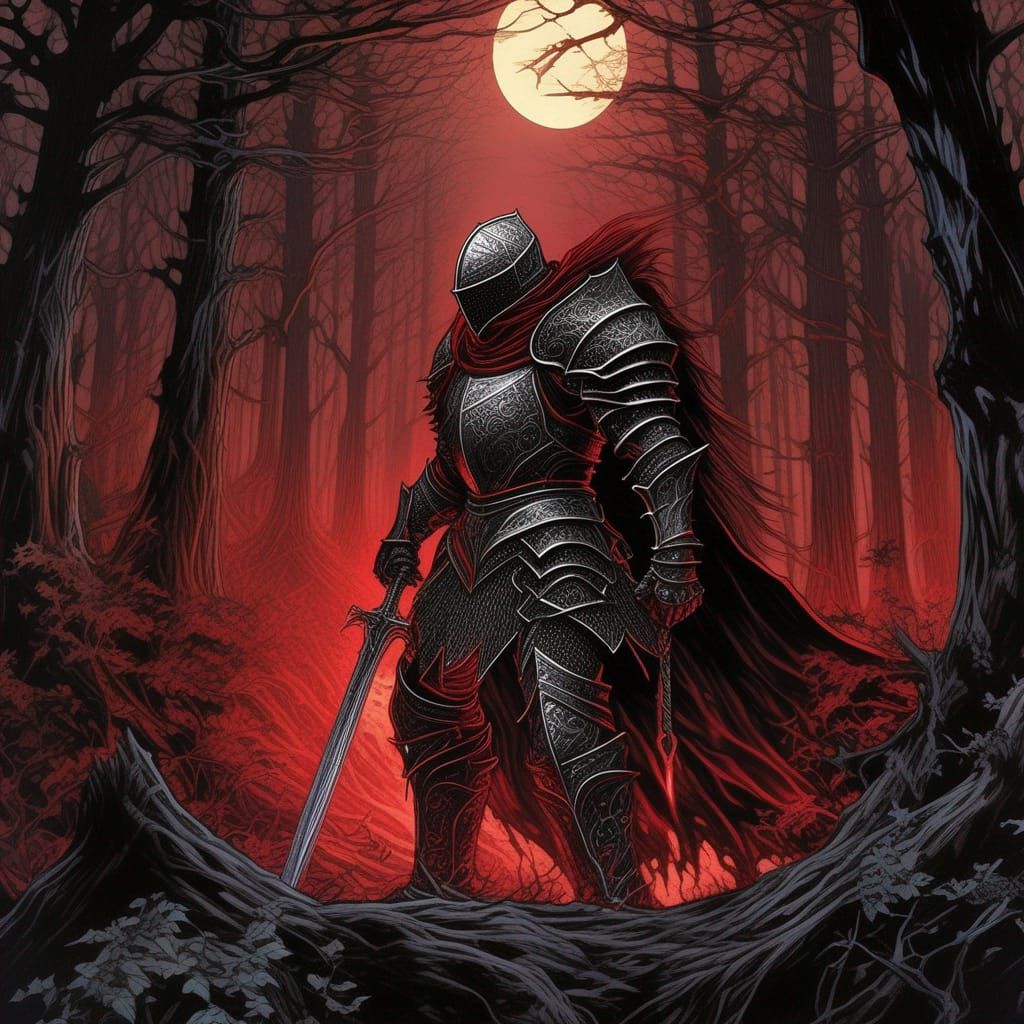 Grimdark Unholy Paladin in Twisted Forest