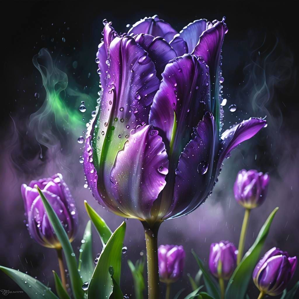 Purple tulip