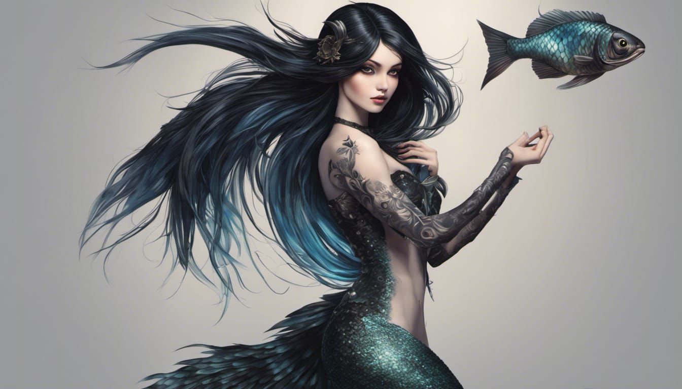 Goth mermaid