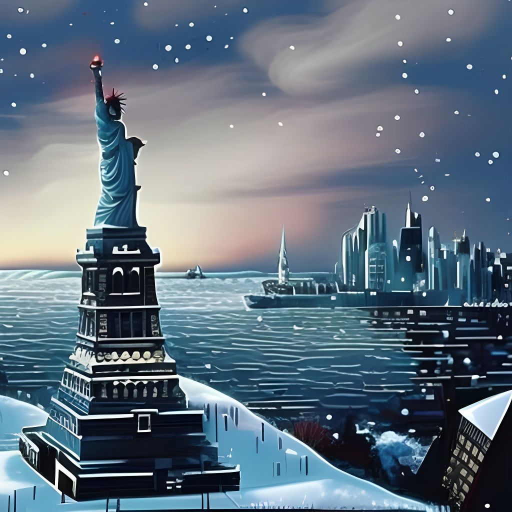 New York Frozen in Time: Apocalyptic Movie Poster