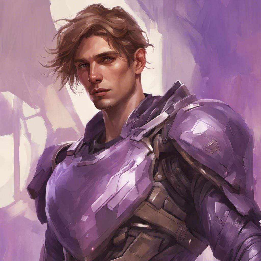 Futuristic Armor Portrait in Hyperdetailed Digital Art