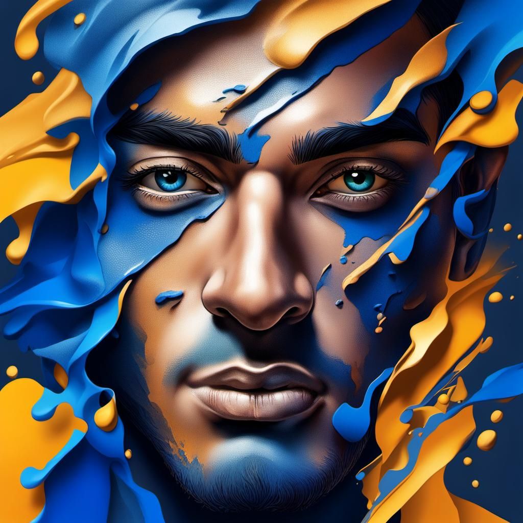 Jordanian Graduation Greeting Card in Blue: Hyperrealistic A...