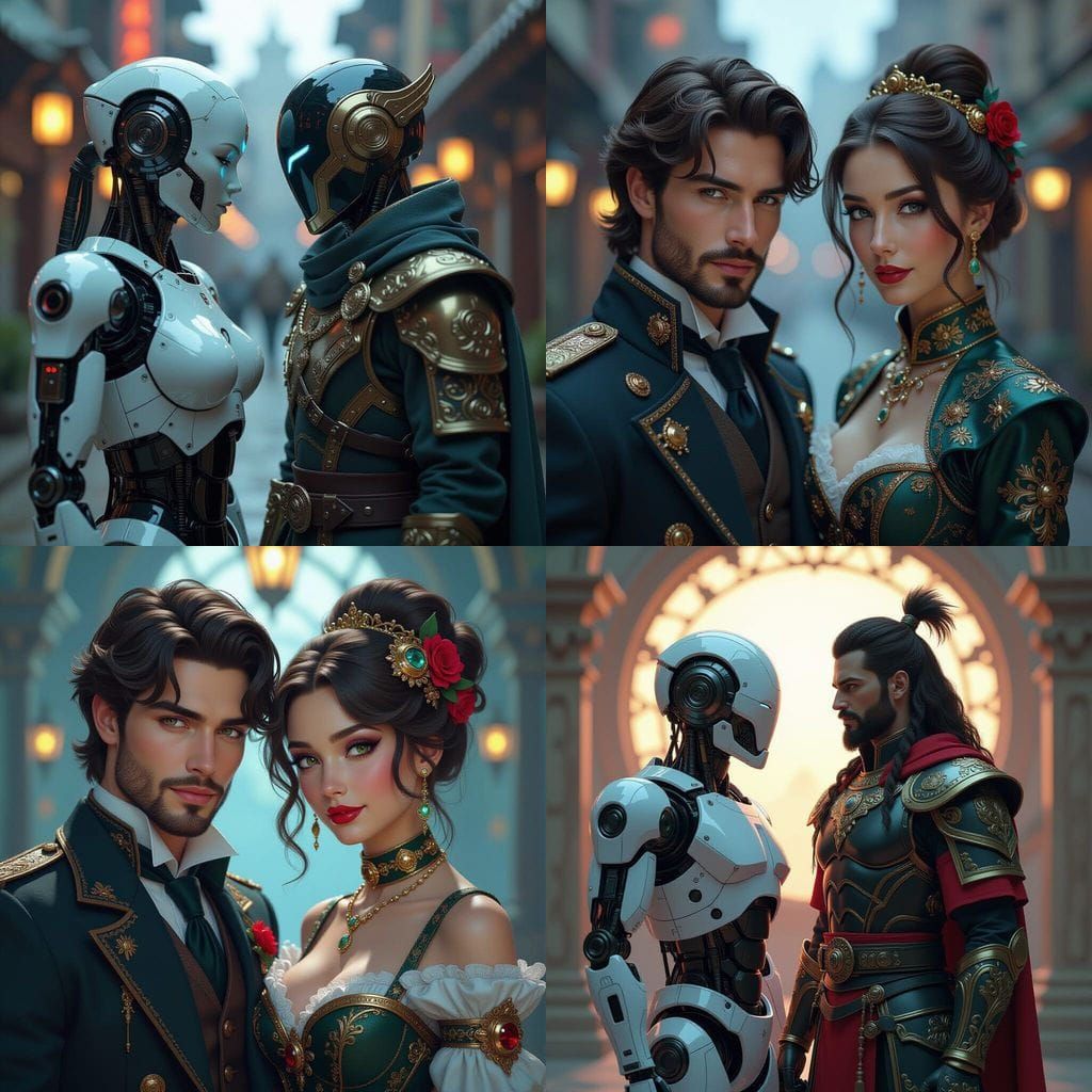 Past and Future Friends: Ancient Urn Meets Robot Portrait