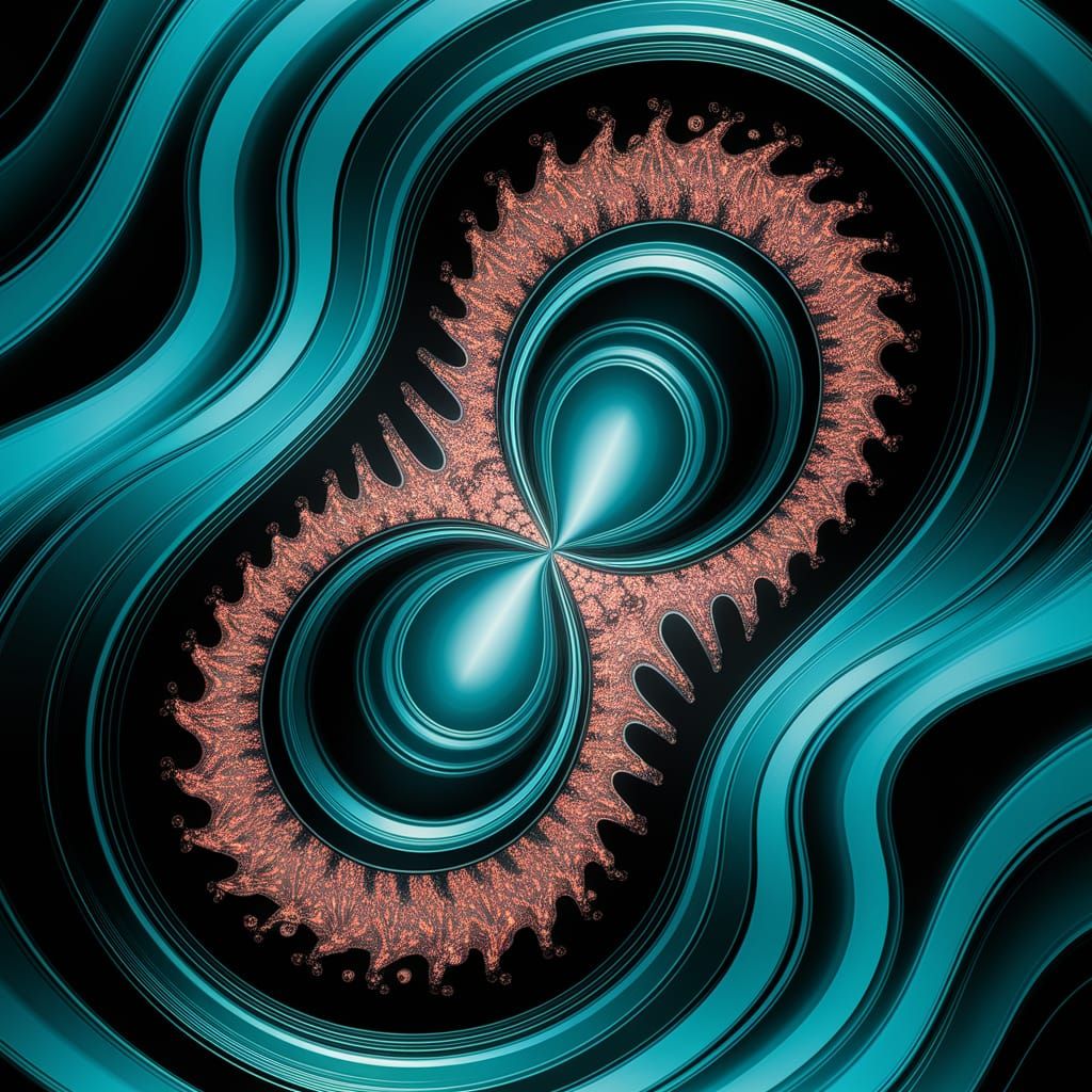 Abstract Emerald Resin Texture in Infinite Loop