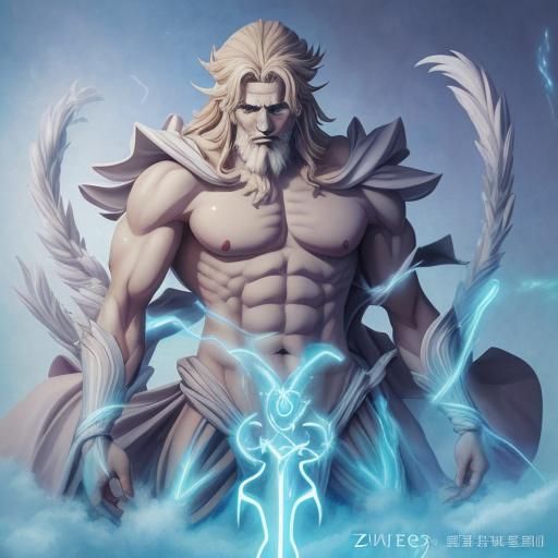 Zeus in Anime Key Visual Style