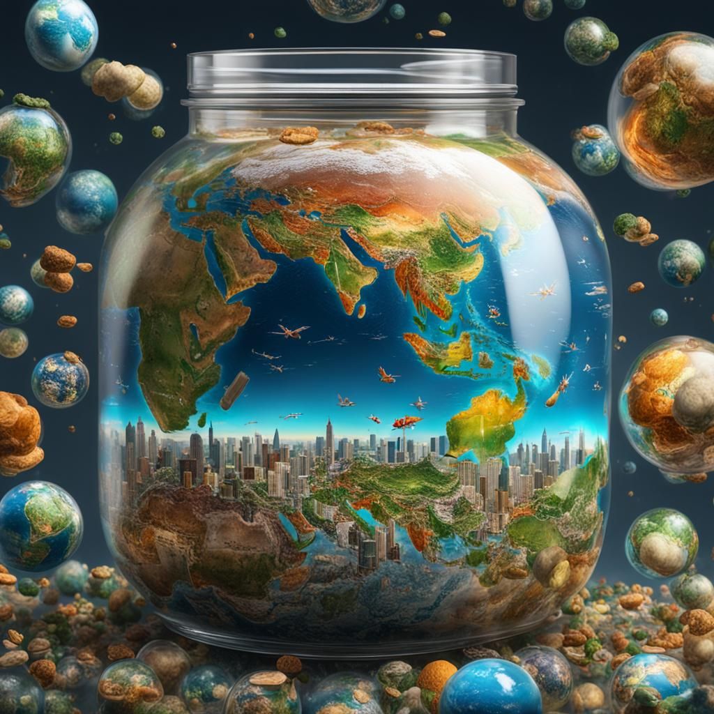 World in a Jar: Hyperdetailed 8K Rendering