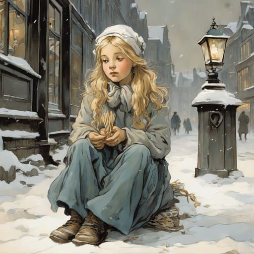 A Poor Girl in the Snowy Streets