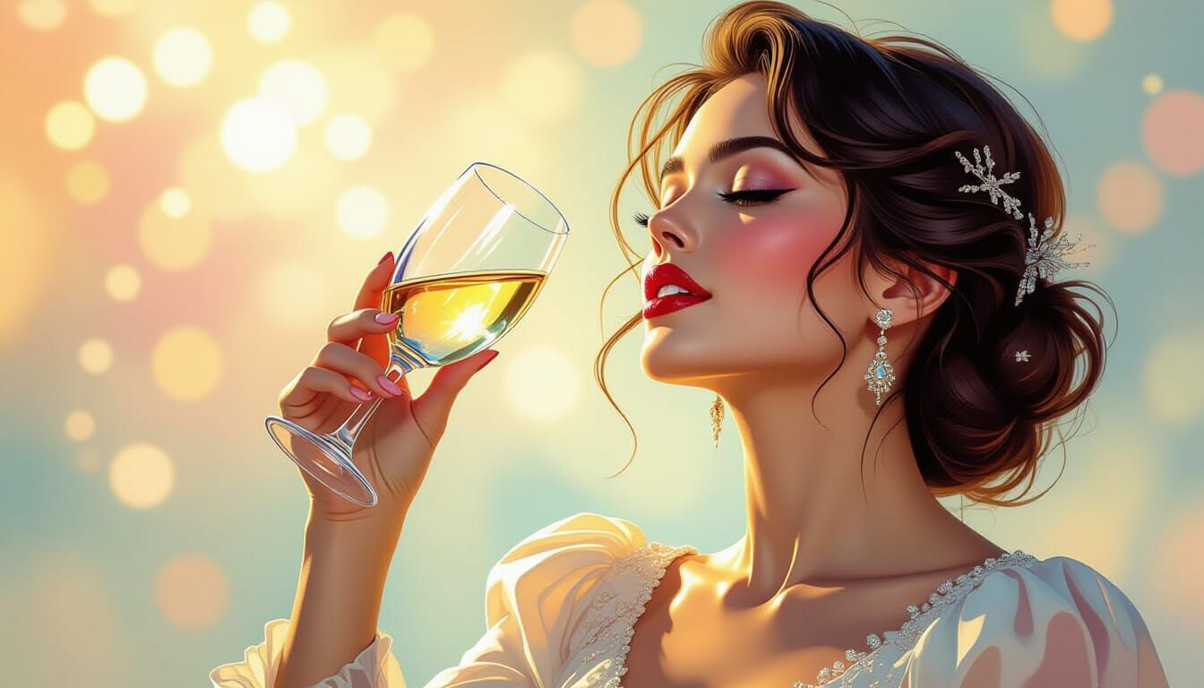 Passionate Singer in Hyperrealistic Splash Art Style