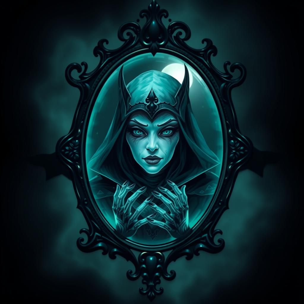 Maleficent Raven Queen and Haunted Mirror