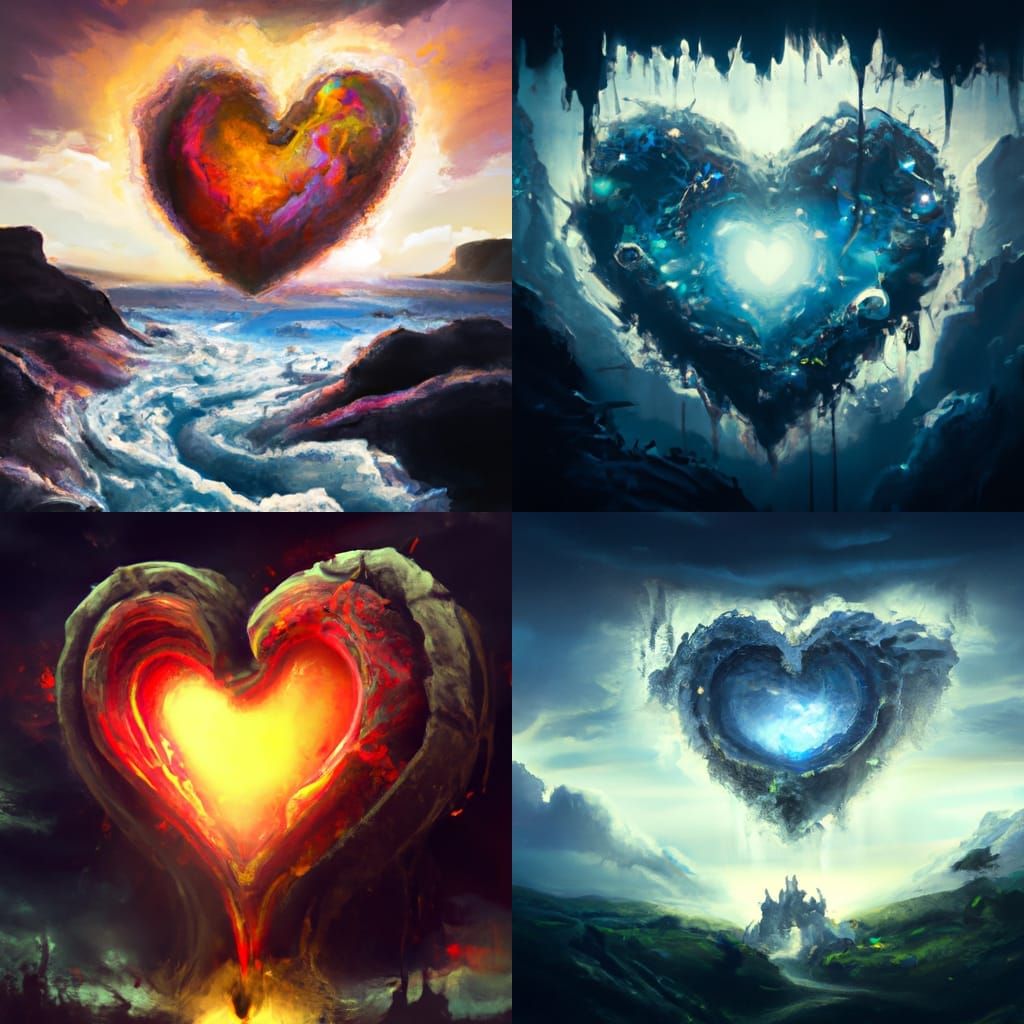 Epic Pure Heart: Cinematic Digital Matte Painting