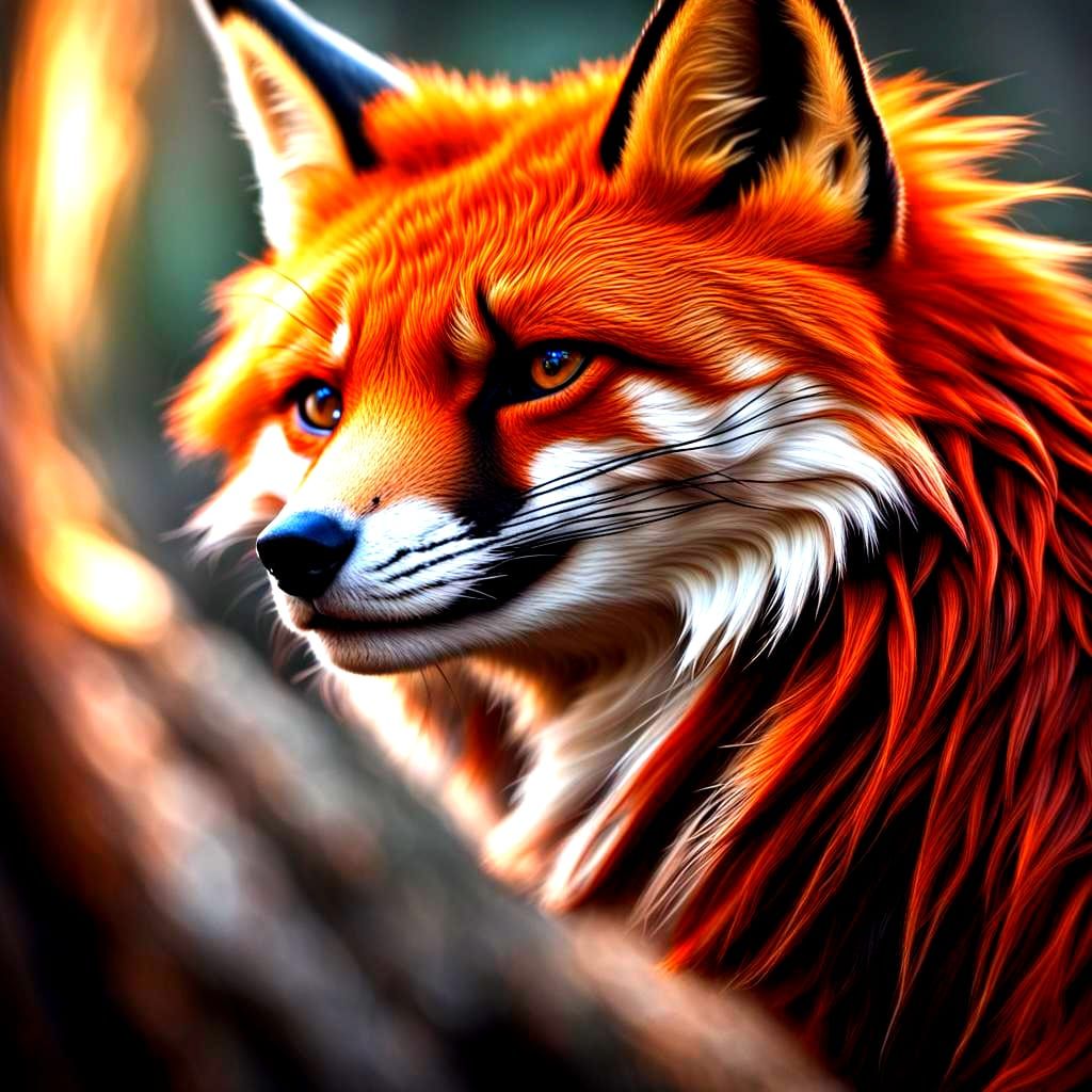 Hyperrealistic Fox with Intricate Details