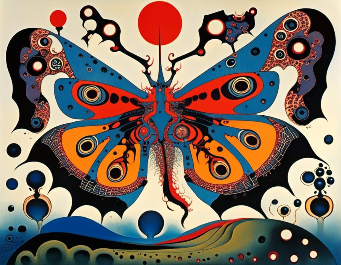 Flesh Abomination Symbiote Infection in Abstract Fractal Art