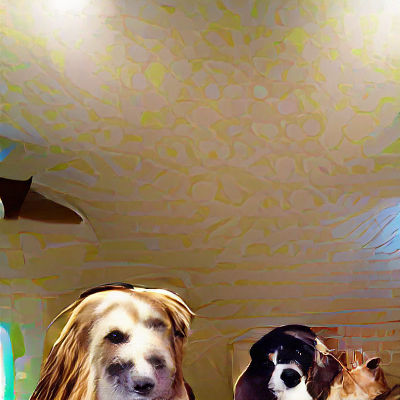 AI Generated Image of Dogs