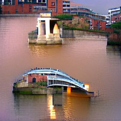 Picturesque Canal Reflection